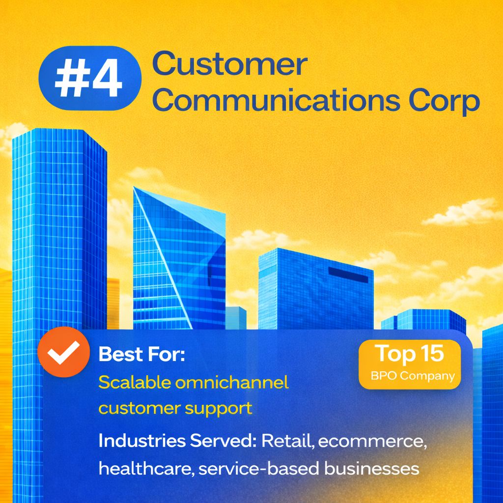 Customer Communications Corp BPO and call center services